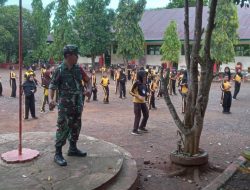 Babinsa Koramil 1407-14/Libureng Pimpin Senam Kesegaran Jasmani Di SD 181 Ceppaga, Wujud Kedekatan TNI Dan Pelajar