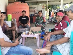 Kawal Kamtibmas, Babinsa Koramil 1407-03/Cenrana Kodim Bone Manfaatkan Komsos Guna Jaga Kedamaian Desa Nagauleng