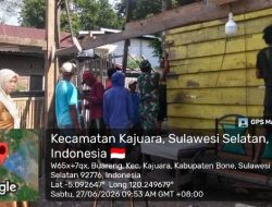 Babinsa Koramil 1407-18/Kajuara Gotong Royong Rehabilitasi Rumah Warga di Desa Buareng