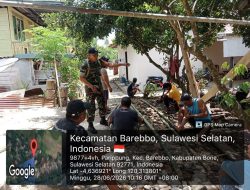 Babinsa Koramil 1407-11/Barebbo Bangun Kebersamaan Bersama Warga Binaan Lewat Komsos