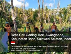 Babinsa Koramil 1407-06/Awangpone Bersama Masyarakat Laksanakan Karya Bakti Di Area Pemakaman