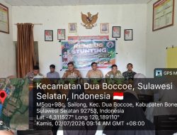 Babinsa Koramil 02/Dua Boccoe Hadiri Rembug Stunting Di Desa Binaan, Dukung Upaya Pencegahan Stunting