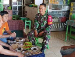 Melalui Komsos, Babinsa Koramil 1407-09/Lappariaja Ciptakan Hubungan Yang Harmonis Dengan Warga