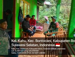 Pererat Silaturahmi, Babinsa Koramil 1407-20/Bontocani Ajak Pemuda Bersinergi Membangun Desa