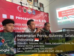 Babinsa Kodim Bone Koramil 1407-10/Ponre Hadiri Seminar Program Kerja Kuliah Kerja Nyata (KKN).