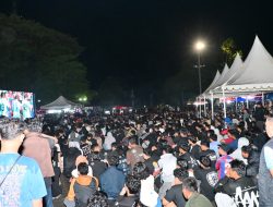 Lapangan Merdeka Watampone Bergemuruh, Kodim 1407/Bone Ikuti Semarak Nobar Final Piala Dunia Argentina Vs Spanyol
