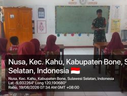 Babinsa Koramil 19/Kahu Kodim 1407/Bone Laksanakan Pembinaan Wanwil Di SD Inpres 12/79 Nusa