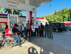 Koramil 04/Tellusiatinge Kodim 1407/Bone Bersama Satgas Pantau Pengendalian BBM Subsidi Di Sejumlah SPBU