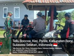 Bangun Kebersamaan Dan Kedekatan Dengan Warga, Babinsa Koramil 10/Ponre Kodim Bone Laksanakan Komsos Di Wilayah Binaan