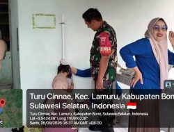 Sinergi Babinsa Koramil 1407-08/Lamuru Dan Kader Kesehatan Warnai Pelayanan Posyandu Di Turucinnae
