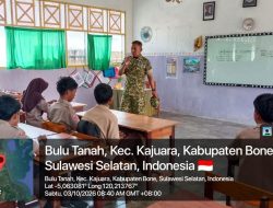 Bangun Karakter Dan Semangat Nasionalisme, Babinsa Ramil Kajuara Berikan Materi Wawasan Kebangsaan Kepada Pelajar