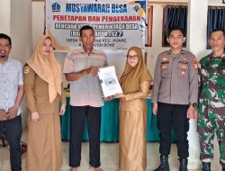Babinsa Ramil 10 Ponre Kodim 1407/Bone Hadiri Musdes Penetapan Dan Pengesahan RKPDes Tahun 2027