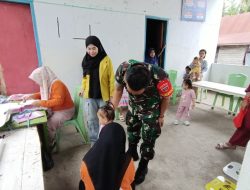 Dari Posyandu Untuk Masa Depan, Babinsa Ramil Ajangale Kodim 1407/Bone Dukung Kepedulian Kesehatan Masyarakat
